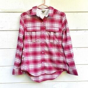 Eddie Bauer‎ Women’s Small Pink Plaid Shirt